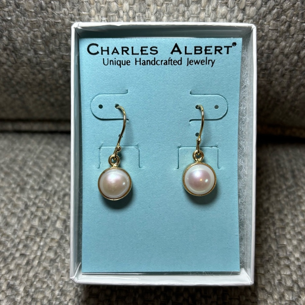 Charles Albert Women's Alchemia Pearl Drop Earrings